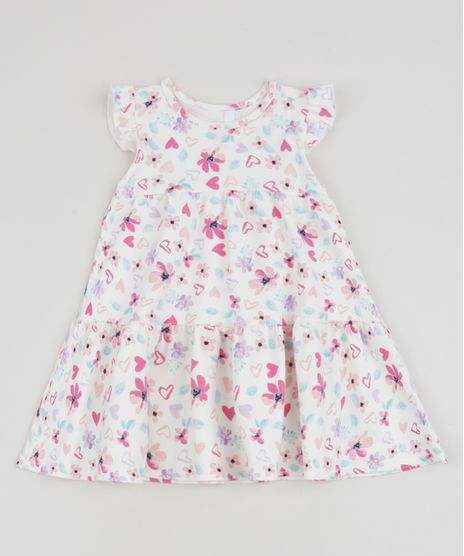 Vestido-Infantil-Estampado-Floral-Manga-Curta-Off-White-9953945-Off_White_1