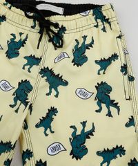 Bermuda-Infantil-Estampada-Dinossauros-Amarelo-9954552-Amarelo_3