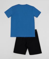 Conjunto-Infantil-Star-Wars-de-Camiseta-Manga-Curta---Short-em-Moletom-Azul-9954598-Azul_2