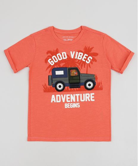 Camiseta-Infantil-Sonic--Good-Vibes-Adventure---Estampada-Manga-Curta-Laranja-9955401-Laranja_1