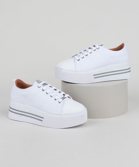 Tenis-Feminino-Vizzano-Flatform-com-Listras-Branco-9956956-Branco_1 Tenis-Feminino-Vizzano-Flatform-com-Listras-Branco-9956956-Branco_1