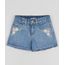 Short-Jeans-Infantil-com-Bordado-de-Flores-e-Barra-Desfiada-Azul-9958812-Azul_1