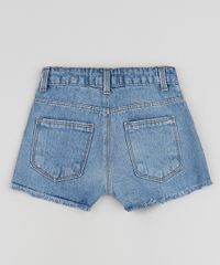 Short-Jeans-Infantil-com-Bordado-de-Flores-e-Barra-Desfiada-Azul-9958812-Azul_2