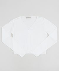 Cardigan-de-Trico-Juvenil-com-Botoes-Branco-9959895-Branco_1