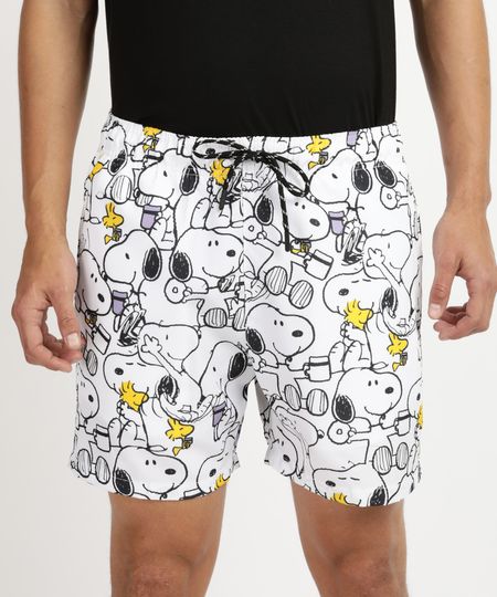 Short-Masculino-Estampado-Snoopy-com-Elastico-Branco-9961863-Branco_1