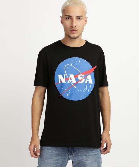 Camiseta-Masculina-NASA-Manga-Curta-Gola-Careca-Preta-9860456-Preto_1