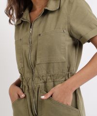 Macaquinho-Jeans-Feminino-com-Ziper-Manga-Curta-Verde-9945399-Verde_4