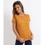 Blusa-Feminina-Estampada-de-Gatos-Manga-Curta-Decote-Redondo-Amarela-9705932-Amarelo_1