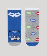 Kit-de-2-Meias-Infantis-Cano-Medio-PJ-Masks-Estampadas-Multicor-9932147-Multicor_1