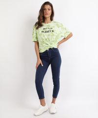 Blusa-Feminina--there-is-no-PLANET-B--Estampada-Tie-Dye-Manga-Curta-Decote-Redondo-Verde-9959084-Verde_3