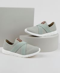 Tenis-Feminino-Bebece-Knit-Esportivo-com-Elastico-Cruzado-Verde-9957984-Verde_1