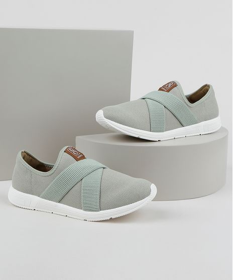 Tenis-Feminino-Bebece-Knit-Esportivo-com-Elastico-Cruzado-Verde-9957984-Verde_1