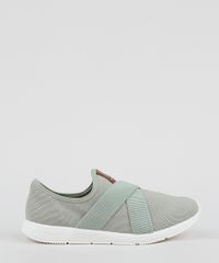 Tenis-Feminino-Bebece-Knit-Esportivo-com-Elastico-Cruzado-Verde-9957984-Verde_2