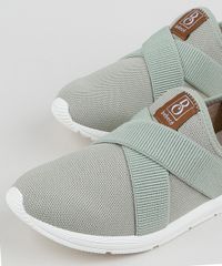 Tenis-Feminino-Bebece-Knit-Esportivo-com-Elastico-Cruzado-Verde-9957984-Verde_3