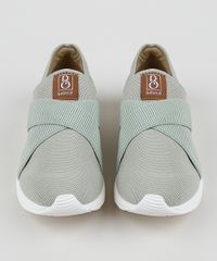 Tenis-Feminino-Bebece-Knit-Esportivo-com-Elastico-Cruzado-Verde-9957984-Verde_5