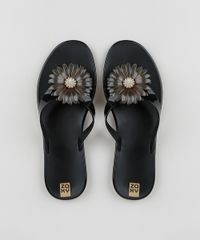 Rasteirinha-Feminina-Zaxy-Daisy-com-Flor-Preta-9959912-Preto_2