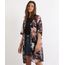 Kimono-Feminino-Estampado-Floral-Manga-3-4-Preto-9947591-Preto_1