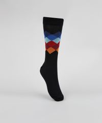Meia-Feminina-Cano-Alto-Estampada-Geometrica-Preta-9957614-Preto_1