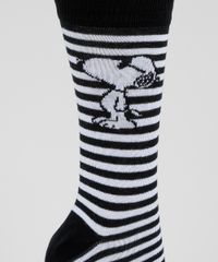 Meia-Feminina-Snoopy-Cano-Alto-Estampada-Listrada-Branca-9957620-Branco_3