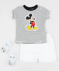 Camiseta-Infantil-Mickey-Estampada-Listrada-com-Botoes-Manga-Curta-Preta-9958287-Preto_3