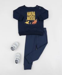 Blusao-de-Moletom-Infantil--Hakuna-Matata---O-Rei-Leao-Manga-Curta--Azul-Marinho-9960098-Azul_Marinho_3