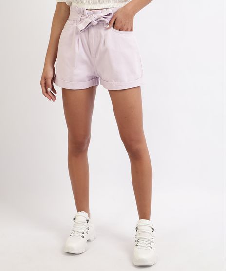 Short-Feminino-Clochard-Cintura-Alta-com-Faixa-para-Amarrar-Lilas-9949275-Lilas_1
