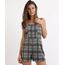 Macaquinho-de-Jacquard-Feminino-Estampado-Xadrez-com-Ziper-Cinza-9957443-Cinza_1