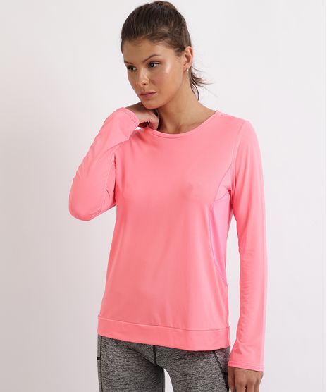 Blusa-Feminina-Esportiva-Ace-Dry-Fit-com-Transparencia-e-Recorte-Manga-Longa-Rosa-Neon-9945707-Rosa_Neon_1