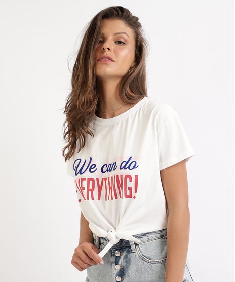 Blusa-Feminina--We-Can-do-Everything---com-No-Manga-Curta-Decote-Redondo-Branca-9946436-Branco_1