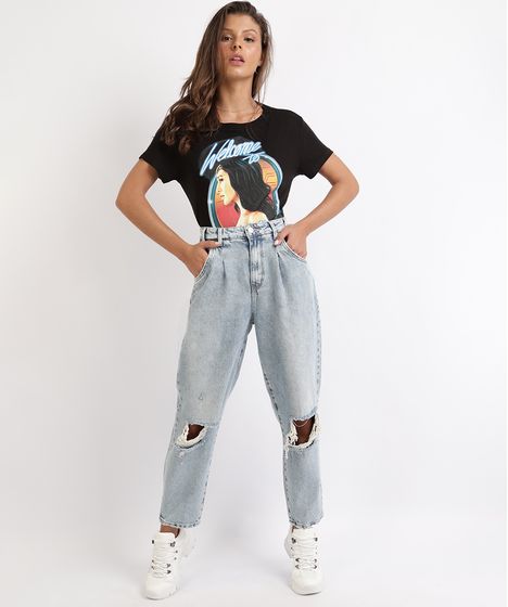 calça baggy destroyed