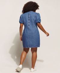 Vestido-Jeans-Feminino-Curto-com-Pences-Manga-Bufante-Azul-Medio-9960702-Azul_Medio_2