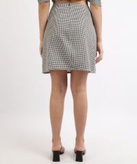 Saia-Feminina-Mindset-Curta-Estampada-Xadrez-Vichy-com-Fenda-Preta-9963112-Preto_2
