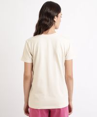 T-Shirt-Feminina-Mindset-com-Bordado-de-Rostos-Manga-Curta-Decote-Redondo-Bege-Claro-9963120-Bege_Claro_4