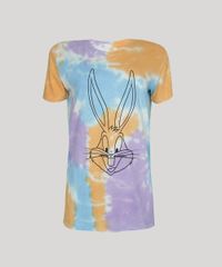 T-Shirt-Feminina-Mindset-Pernalonga-Estampada-Tie-Dye-Manga-Curta-Decote-Redondo-Multicor-9963122-Multicor_5