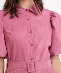 Vestido-Feminino-Mindset-Midi-com-Recortes-e-Cinto-Manga-Bufante-Rosa-9964132-Rosa_4