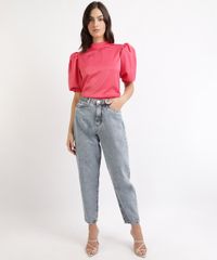 Blusa-Feminina-Mindset-Acetinada-com-Abertura-e-Amarracao-Manga-Bufante-Gola-Alta-Pink-9964406-Pink_3