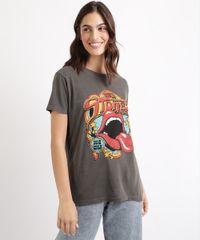 T-Shirt-Feminina-de-Banda-Mindset-The-Rolling-Stones-Manga-Curta-Decote-Redondo-Chumbo-9963121-Chumbo_1