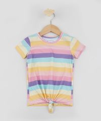 Blusa-Infantil-Estampada-Listrada-com-No-Decote-Redondo-Manga-Curta-Multicor-9961373-Multicor_1