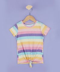 Blusa-Infantil-Estampada-Listrada-com-No-Decote-Redondo-Manga-Curta-Multicor-9961373-Multicor_2