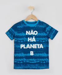 Camiseta-Infantil--Nao-ha-Planeta-B--Estampada-Tie-Dye-Manga-Curta--Azul-9961425-Azul_1