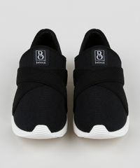 Tenis-Feminino-Bebece-Knit-Esportivo-com-Elastico-Cruzado-Preto-9957983-Preto_5