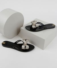 Rasteirinha-Feminina-Zaxy-Star-com-Laco-Metalizado-Preta-9959909-Preto_1