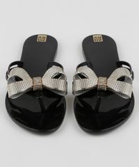 Rasteirinha-Feminina-Zaxy-Star-com-Laco-Metalizado-Preta-9959909-Preto_5