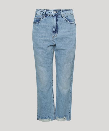 Calca-Jeans-Feminina-Reta-Cintura-Alta-Marmorizada-Barra-a-Fio-com-Rasgos-Azul-Claro-9960207-Azul_Claro_1 Calca-Jeans-Feminina-Reta-Cintura-Alta-Marmorizada-Barra-a-Fio-com-Rasgos-Azul-Claro-9960207-Azul_Claro_1