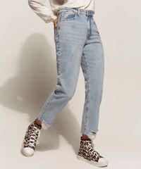 Calca-Jeans-Feminina-Reta-Cintura-Alta-Marmorizada-Barra-a-Fio-com-Rasgos-Azul-Claro-9960207-Azul_Claro_4