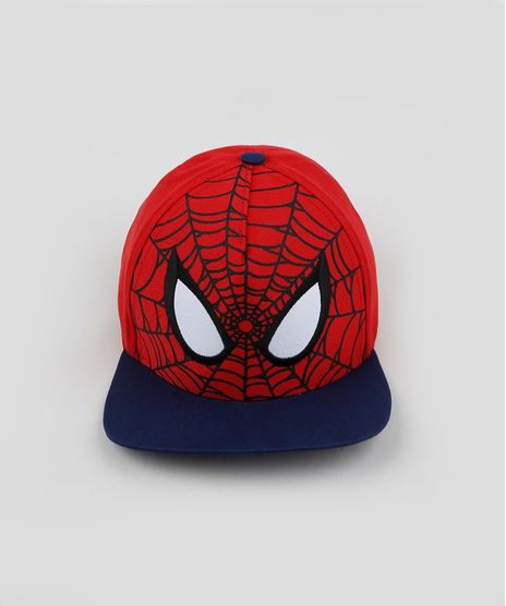 Bone-Infantil-Aba-Reta-Homem-Aranha-Estampado--Vermelho-9959528-Vermelho_1