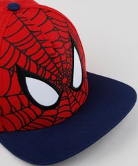 Bone-Infantil-Aba-Reta-Homem-Aranha-Estampado--Vermelho-9959528-Vermelho_2