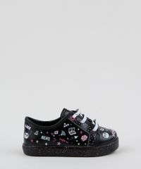 Tenis-Infantil-Molekinha-Estampado--Preto-9962483-Preto_2