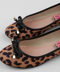Sapatilha-Feminina-Moleca-Bico-Redondo-Estampada-Animal-Print-Onca-com-Laco-Marrom-9963522-Marrom_3