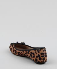 Sapatilha-Feminina-Moleca-Bico-Redondo-Estampada-Animal-Print-Onca-com-Laco-Marrom-9963522-Marrom_4
